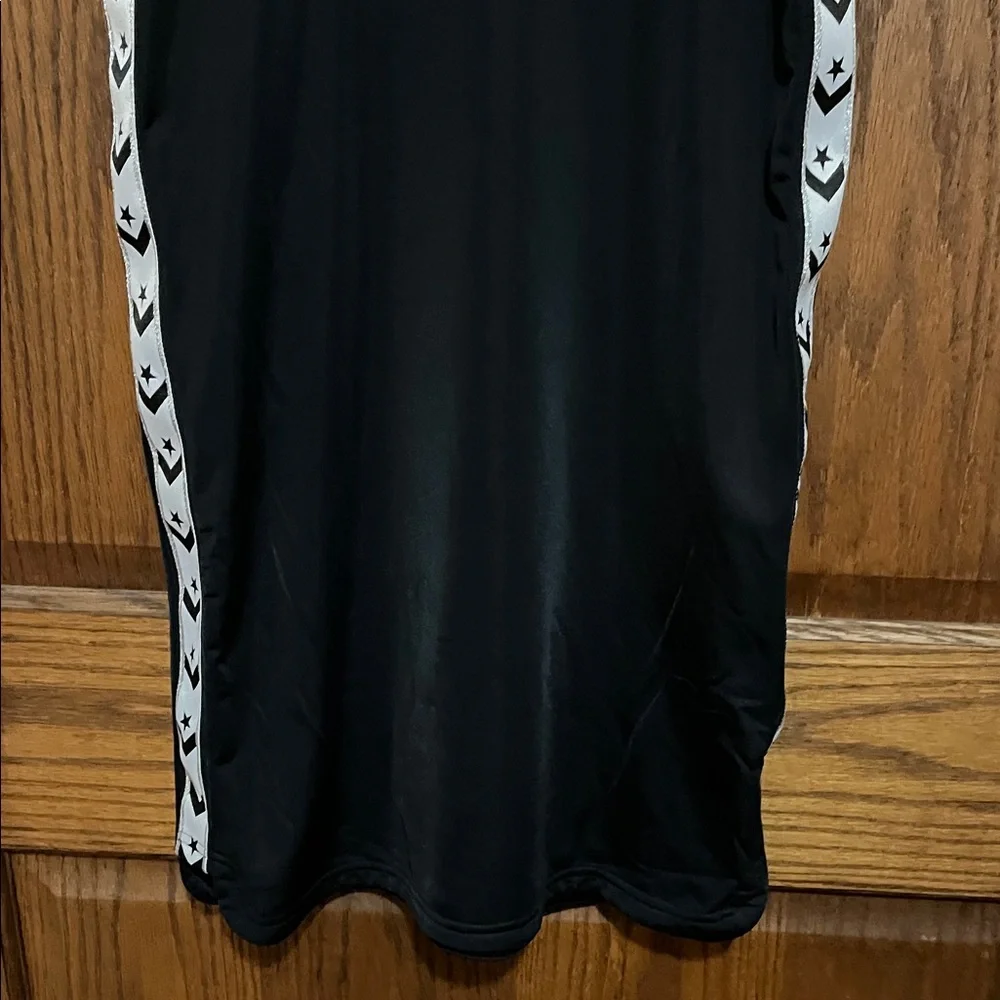 Converse Black Dress with Silver Logo and Side Stripe